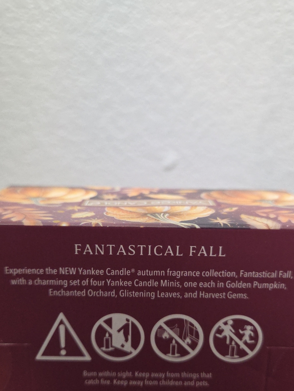 Yankee Candle Fall Mini Candle Gift Set - Purple, Gold, Green, Red NIB - Picture 5 of 5